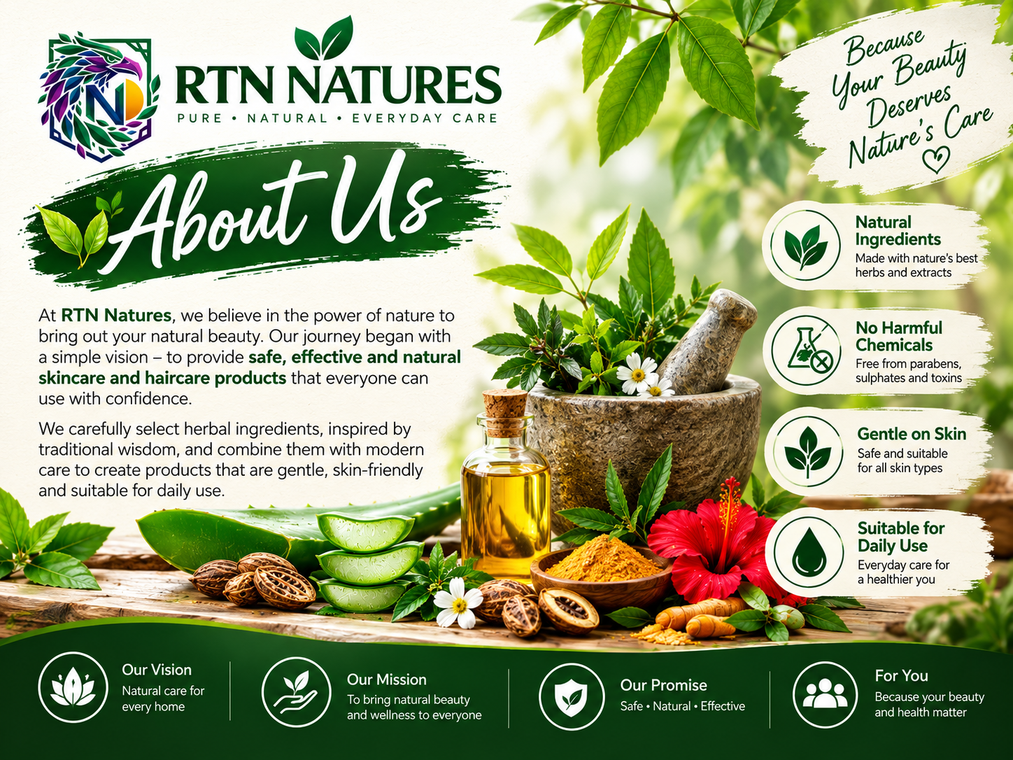 About RTN Natural Skin Care